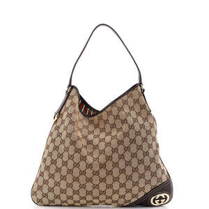 Gucci New Britt Hobo Gg Canvas Medium #248953G80B